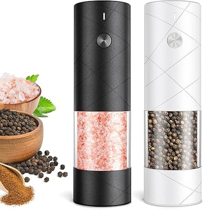 FRTONYI Electric Salt and Pepper Grinder Set (2 Pack)