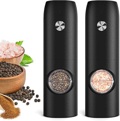 FRTONYI Electric Salt and Pepper Grinder Set (2 Pack)